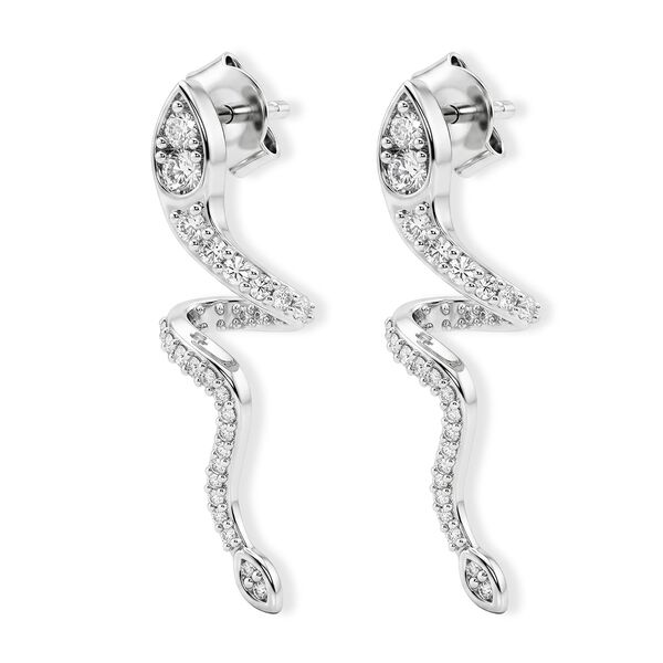 LUXURIANT DIAMOND - Lab Grown Diamant SI-GH Ohrringe 925 Silber Rhodiniert ca. 0,57 ct. image number 4