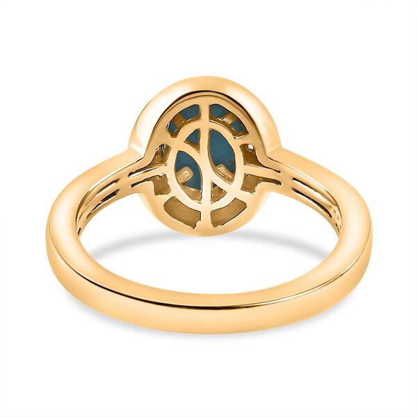 AA Sleeping Beauty T&uuml;rkis und Zirkon Ring- 1,10 ct. image number 6