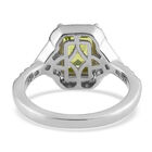 Natürlicher Peridot und Zirkon-Ring, 925 Silber Bicolor  ca. 1,96 ct image number 5