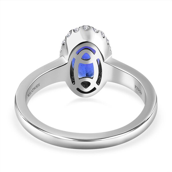 RHAPSODY AAAA Tansanit und VS EF Diamant Ring in 950 Platin - 1,84 ct. image number 8