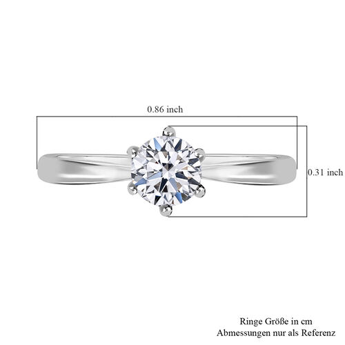LUXORO SI-GH Labor Diamant Ring in 585 Weißgold - 1 ct. image number 6