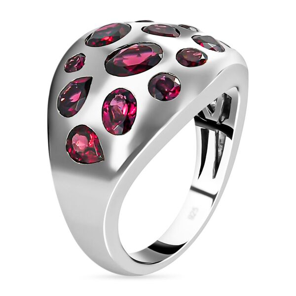 Rhodolit Granat Ring 925 Silber Platin-&Uuml;berzug 2,18 Ct image number 4