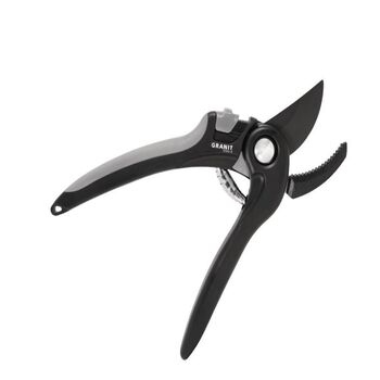 GRANIT BLACK EDITION Profi-Gartenschere GS02-A, PTFE-beschichtet, ergonomischer Softgriff