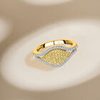 Natürlicher, gelber und weißer Diamant-Ring - 0,50 ct. image number 1