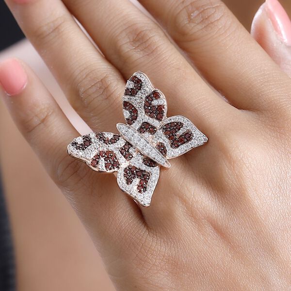 GP Trionfo Kollektion -Wei&szlig;er und brauner Zirkon und Kanchanaburi blauer Saphir-Ring - 3,30 ct. image number 3