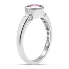 Rosa Moissanit Ring 925 Silber rhodiniert  ca. 0,88 ct image number 4