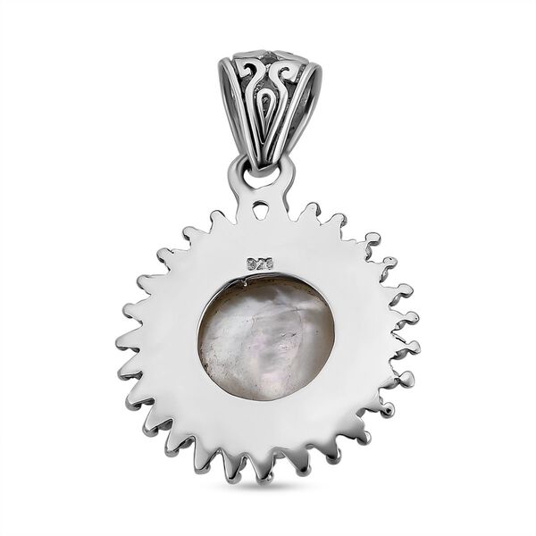 Royal Bali Kollektion - 10 mm wei&szlig;er Mabe Perle-Anh&auml;nger - 1,65 ct. image number 4