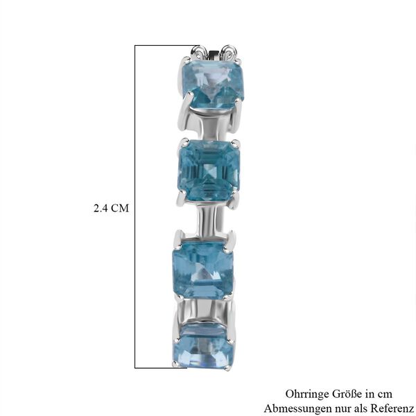 AAA blaue Zirkon-Ohrringe - 6,24 ct. image number 5