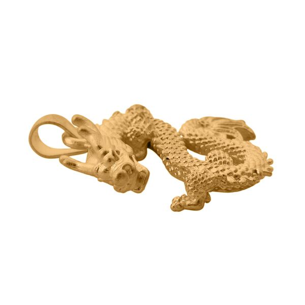Drachen Anhänger in 999 Gold image number 4