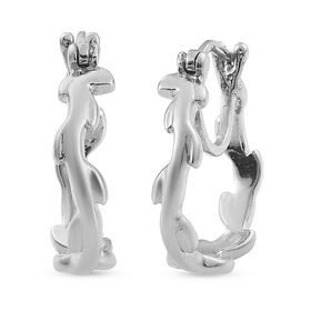 Creolen 925 Silber platiniert