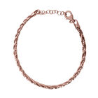 Italianisches Omega Armband, ca. 18 cm, 925 Silber rosévergoldet ca. 5,51g