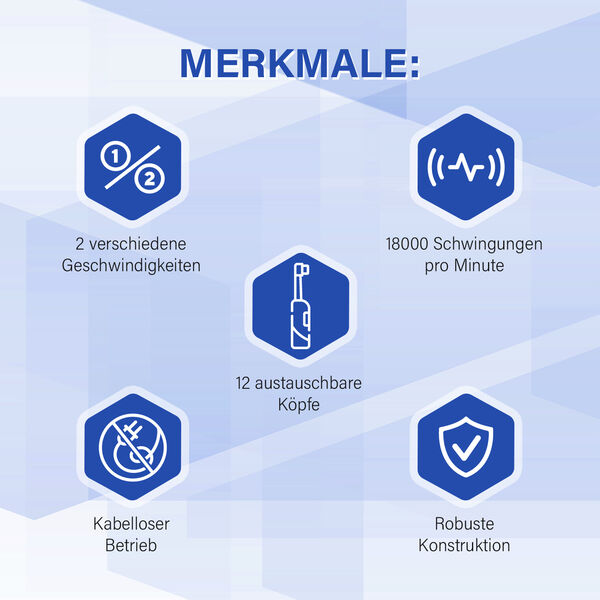 Vibrations-Zahnpolierer mit 12 Silikon-Aufs&auml;tzen und Pr&auml;zisionslicht image number 6
