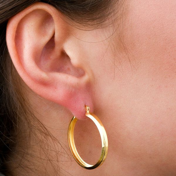 Creolen in 925 Silber vergoldet image number 1