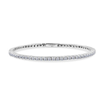 LUXURIANT SGL zertifizierter SI-GH Labor Diamant 19cm Armreif, 925 Silber rhodiniert - 5 ct.