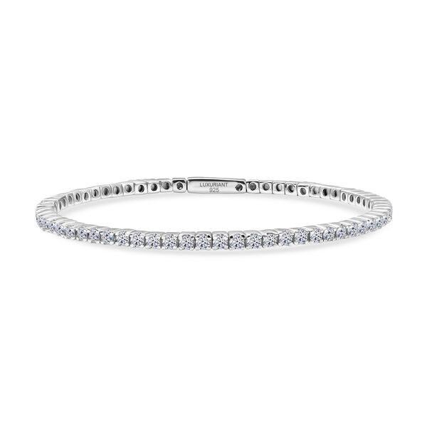 LUXURIANT SGL zertifizierter SI-GH Labor Diamant 19cm Armreif, 925 Silber rhodiniert - 5 ct.
