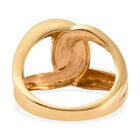 Verschlungener Ring, 925 Silber vergoldet (Größe 16.00) image number 5