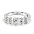 LUSTRO STELLA Hergestellt mit ZIRKONIA Ring 925 Silber Platin-Überzug (Größe 16.00) 1.35 ct image number 0