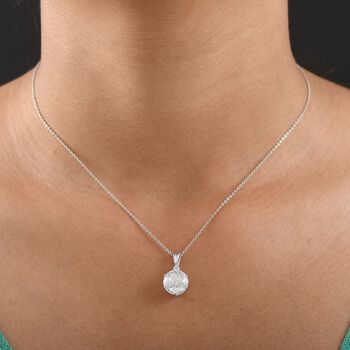 D'Joy Moissanit Anh&auml;nger mit 50cm Kette - 4 ct.