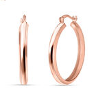 Creolen, 925 Silber ros&eacute;vergoldet ca. 2,70g