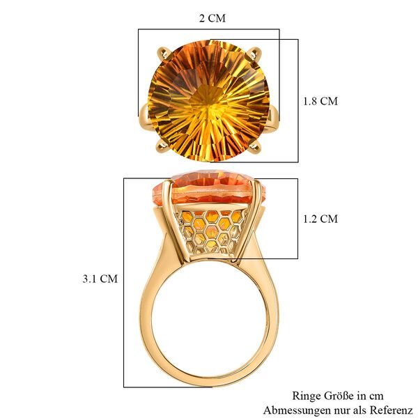 Sphaleros Quarz und Zirkon Ring - 14,44 ct. image number 7