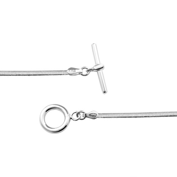 Italienische 925 Silber Fischgrät Flachkette, ca. 45 cm, ca. 6,43g image number 3