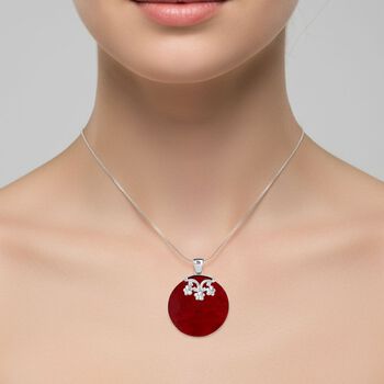 Royal Bali - Koralle Anh&auml;nger, 925 Silber