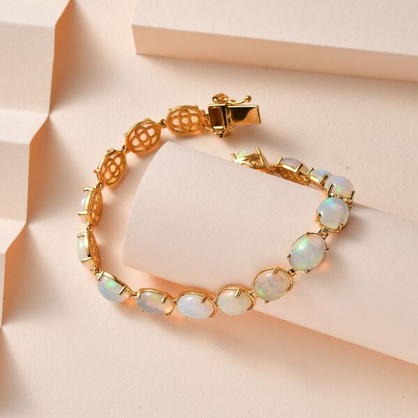 AA kaleidoskopisches, äthiopisches Welo Opal-Armband image number 2