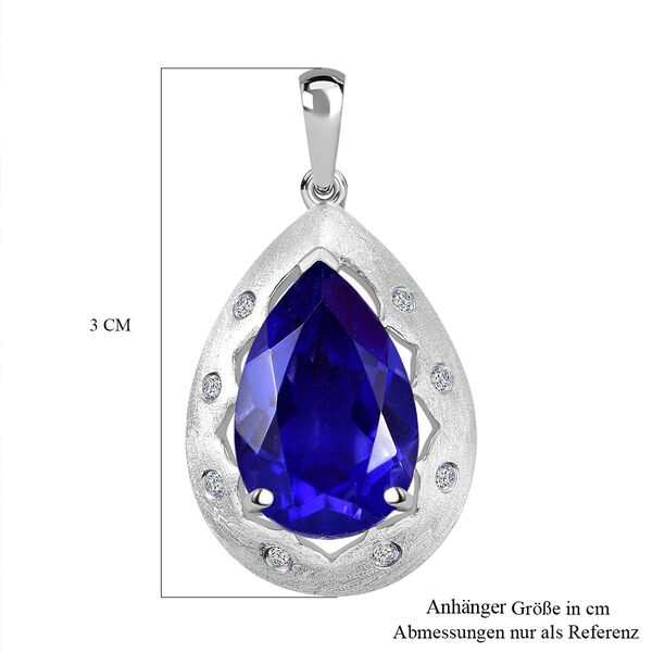 Tansanit-Farbe Quarz und Zirkon Anhänger - 6,12 ct. image number 5