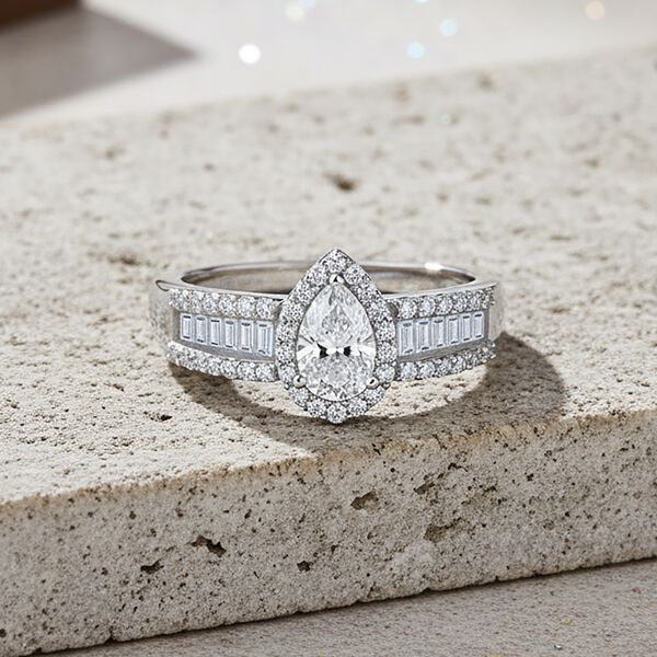 LUXURIANT DIAMOND - Lab Grown Diamant VS-EF Ring 925 Silber rhodiniert (Größe 18.00) ca. 1.02 ct image number 2