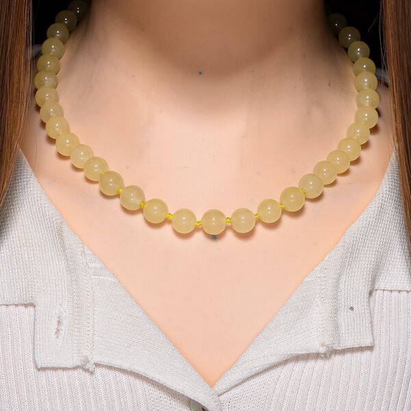 Heliodor Farbiger Quarzit Halskette ca. Flexibles cm Reiner Edelstahl ca. 270.00 ct image number 2