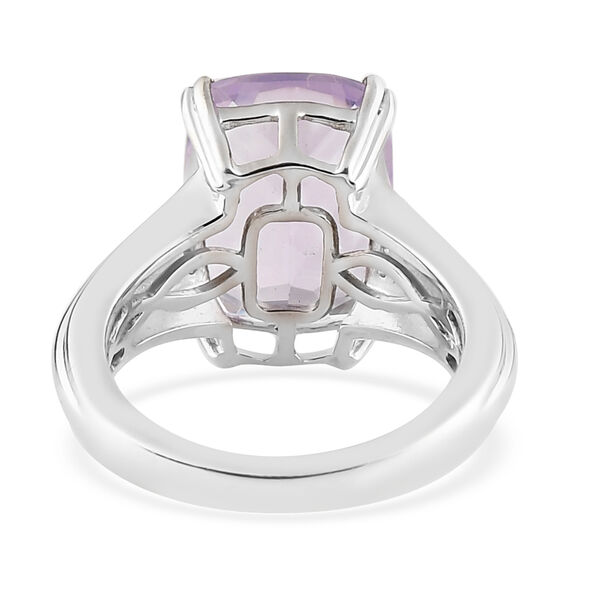 Lavendel Mond Quarz und Zirkon Ring 925 Silber platiniert  ca. 6,21 ct image number 6
