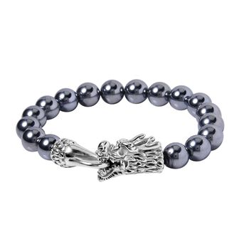 Terahertz Armband ca. 19 cm Reiner Edelstahl Antik-silber-Plattierung ca. 79.20 ct