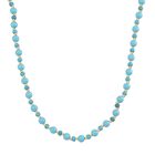 Sleeping Beauty Türkis farbe Muschelperle, Blauer Howlit Halskette ca. 45 cm+ 5 cm Extender, Standard gelb vergoldet