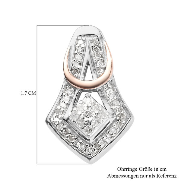 Diamant-Ohrstecker in Silber image number 5