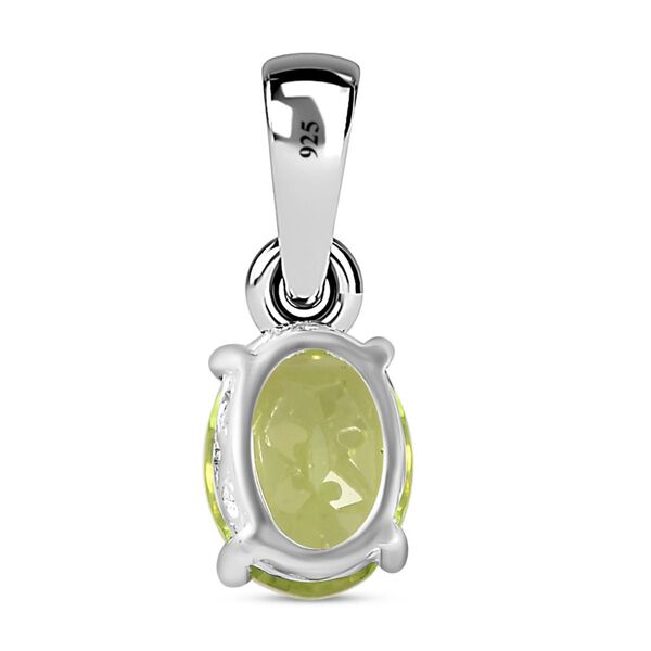Peridot Solit&auml;r-Anh&auml;nger in Silber, 1,23 ct. image number 5