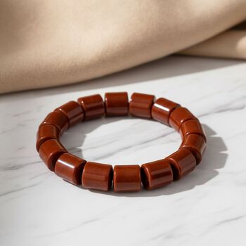 Rote Jade Armband Flexibles (ca. 18-19 cm) ca. 320,00 ct.