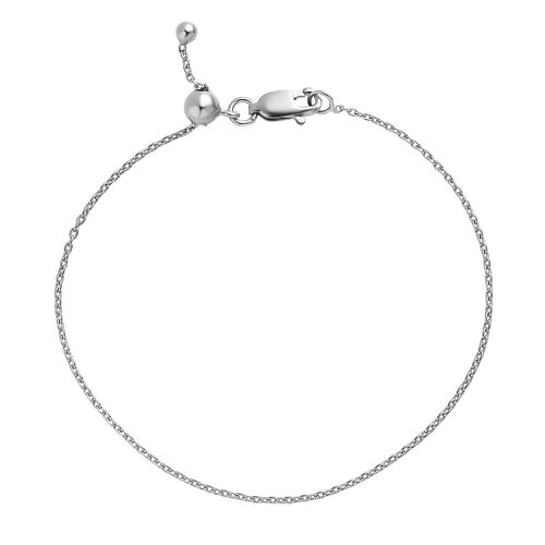 Anker-Kettenarmband 19cm in platinierem 925 Silber image number 0