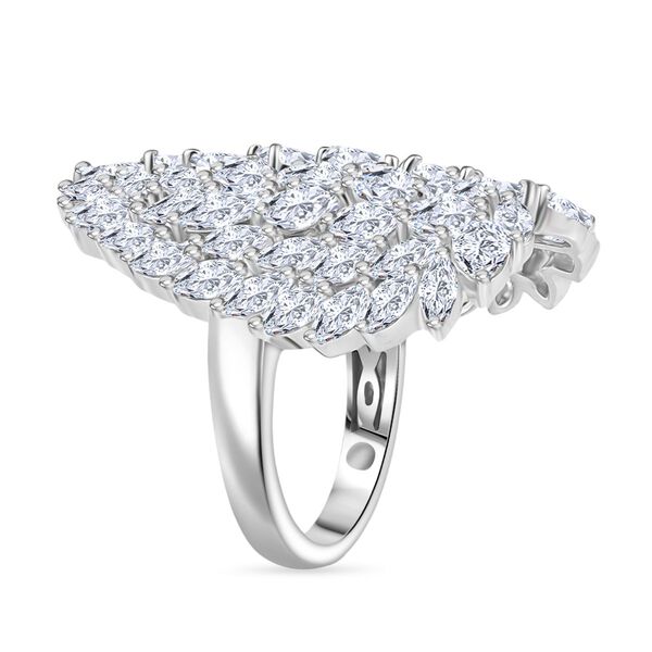 GP Amore Kollektion - Weißer Zirkon und blauer Saphir Ring - 7,44 ct. image number 5