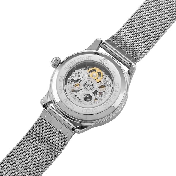 LUXUS SAMMLER EDITION - William Hunt Uhr, SEIKO AUTOMATIK Uhrwerk, Saphir Glashäuser, 5 ATM, Goldfarbene Edelstahl Armband image number 7