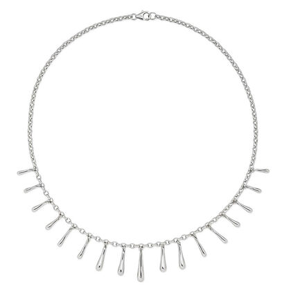 Lucy Q Drop Kollektion - Halskette, ca. 45 cm, 925 Silber rhodiniert ca. 31,00g