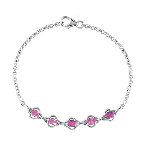 Ilakaka Rosa Saphir-Armband, 19 cm - 1,67 ct. image number 0
