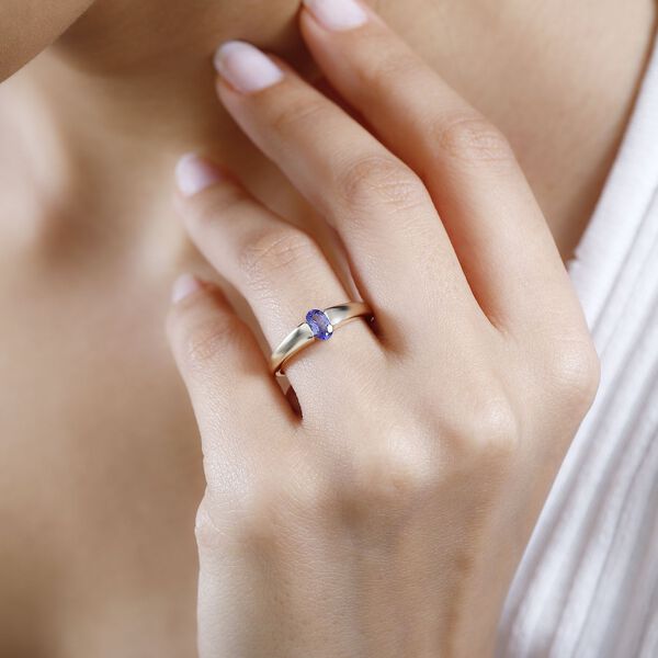 AA Tansanit Ring - 0,43 ct. image number 3
