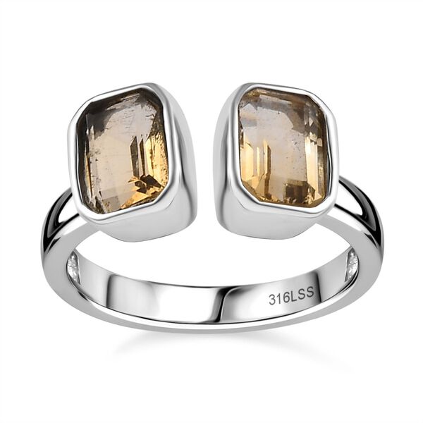 Citrin Ring Edelstahl (Gr&ouml;&szlig;e 16.00) ca. 1,83 ct image number 4