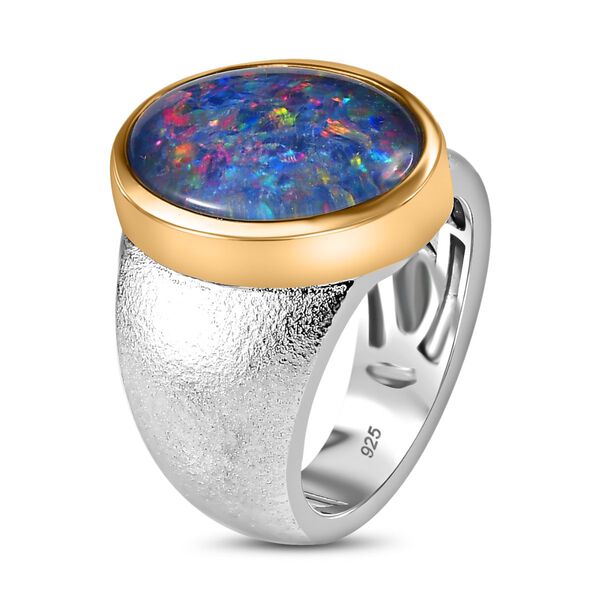 Boulder Opal Triplett Ring - 4,78 ct. image number 7