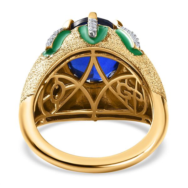 GP Italian Garden Kollektion - Ceylonfarbener Quarz, Zirkon und blauer Saphir-Ring - 5,30 ct. image number 5