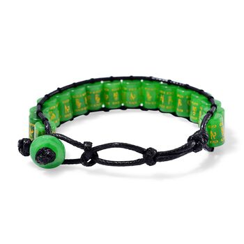 Flexibles gr&uuml;nes Jade Armband - 235 ct.