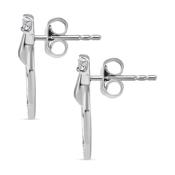 LUXURIANT SI-GH Labor Diamant Ohrringe, 925 Silber rhodiniert - 0,50 ct. image number 4