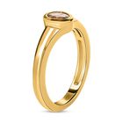 AAA Turkizit-Ring, 925 Silber Gelbgold Vermeil (Größe 21.00) ca. 0,48 ct image number 4