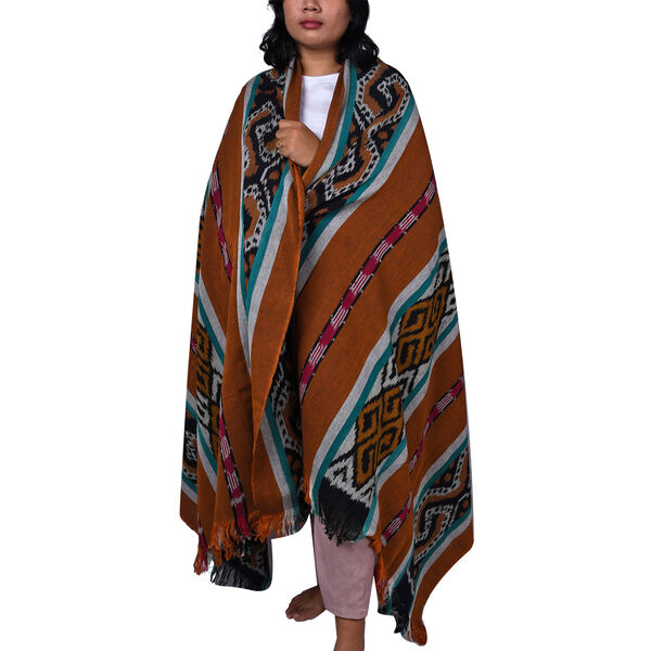 Handgefertigte Tenun-Decke mit Lasem-Motiv image number 0