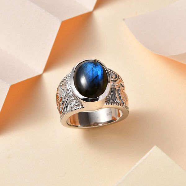 AAA Labradorit Ring - 6,74 ct. image number 2